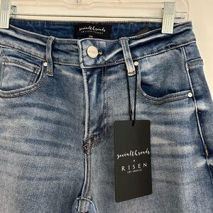 Social Threads x Risen Women's Flare Jeans - Blue